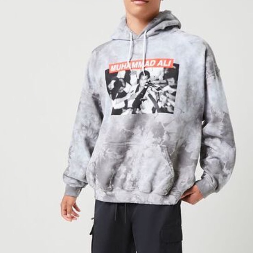 FOREVER 21 Muhammad Ali Graphic Hoodie Size‎ XL